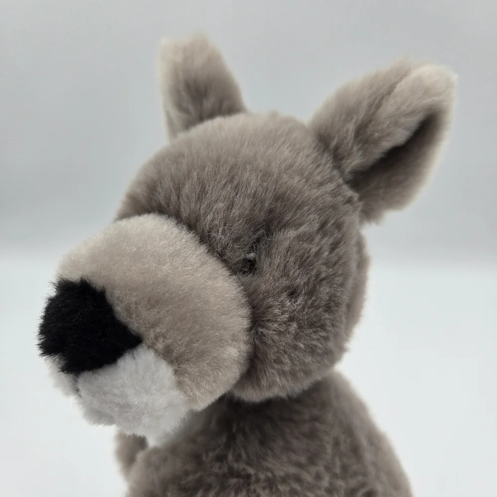 Wild Republic Ecokins Gray Kangaroo Plush Stuffed Animal Toy